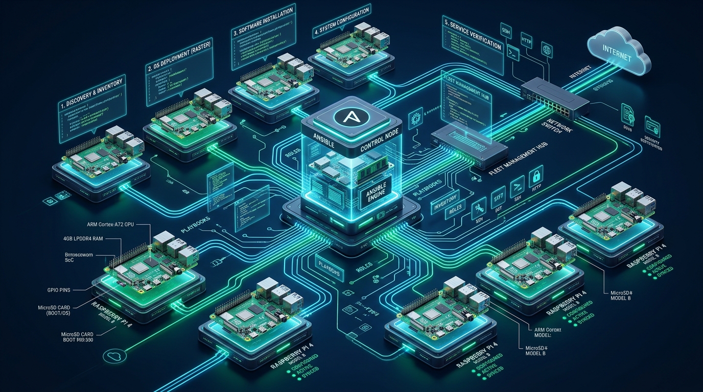 Automating Raspberry Pi Fleet Provisioning and Configuration with Ansible - ansible raspberry pi fleet provisioning