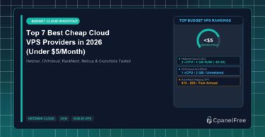 Top 7 Best Cheap Cloud VPS Providers in 2026 (Under $5/Month) - CpanelFree Guide