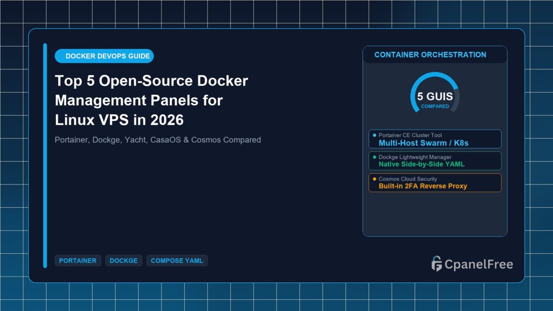 Top 5 Open-Source Docker Management Panels for Linux VPS in 2026 - CpanelFree Guide