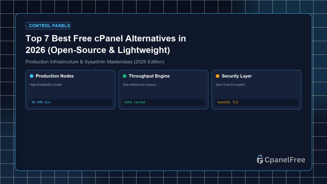 Top 7 Best Free cPanel Alternatives in 2026 (Open-Source & Lightweight) - CpanelFree Guide