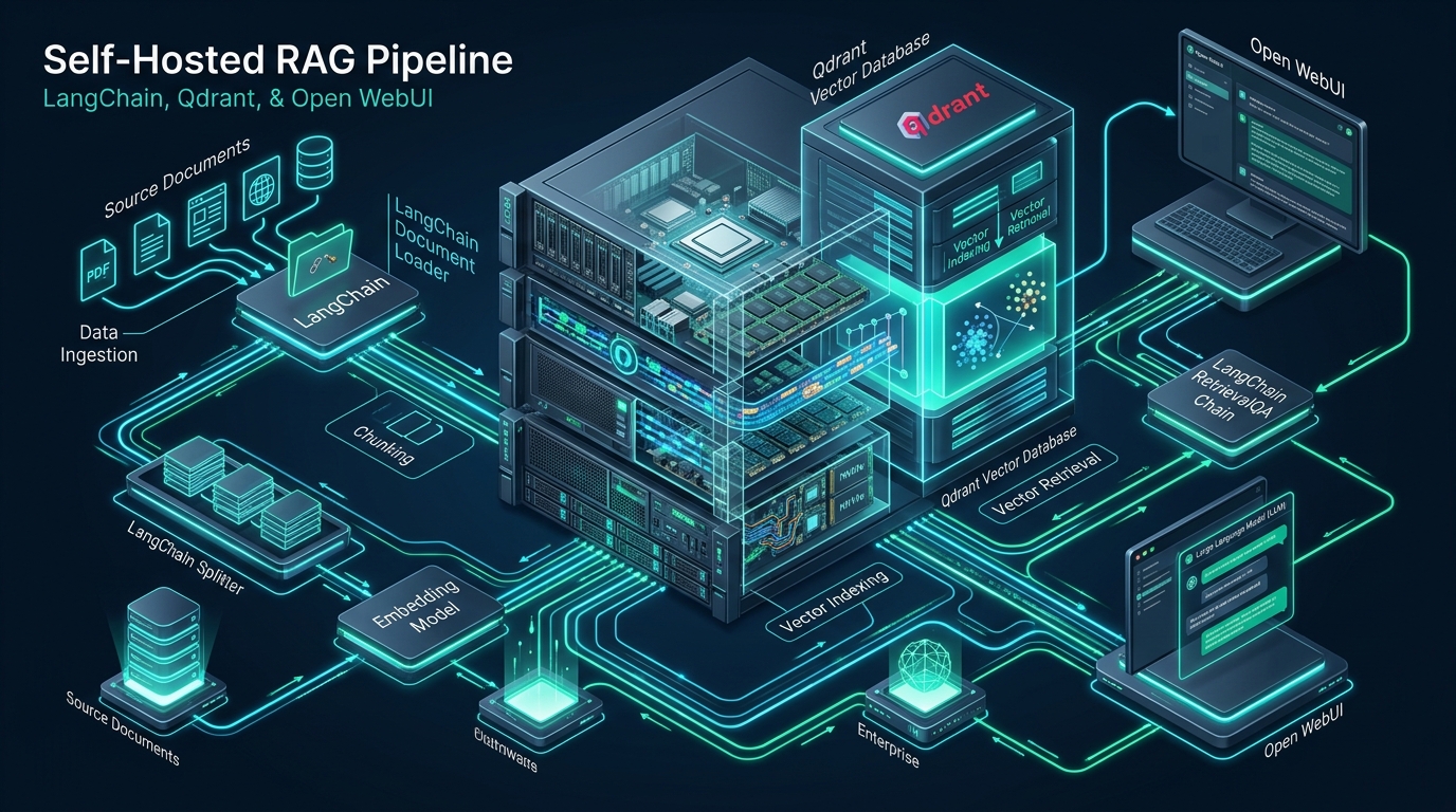 Building a Self-Hosted RAG Pipeline with LangChain, Qdrant and Open WebUI - self-hosted RAG pipeline setup
