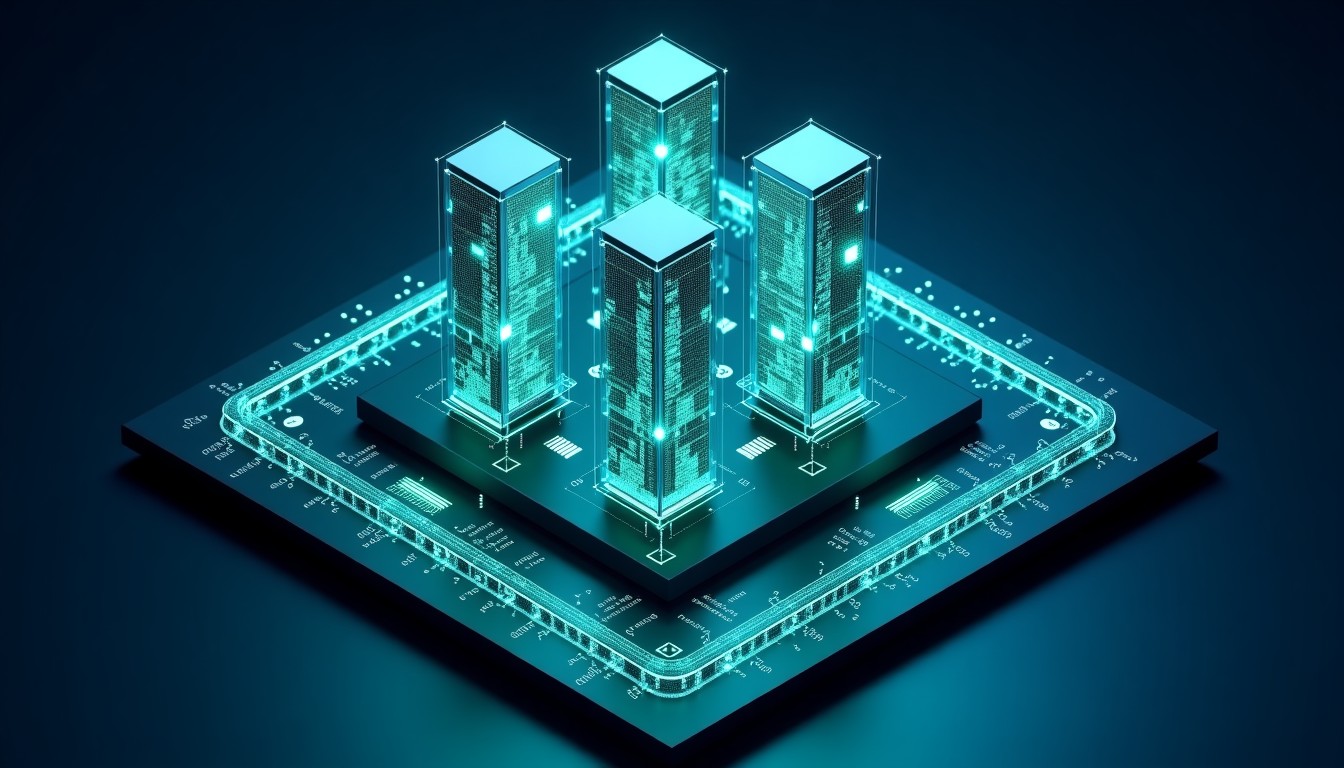 Building Custom Linux Server Machine Images with HashiCorp Packer and Cloud-Init - 3D Architecture Infographic