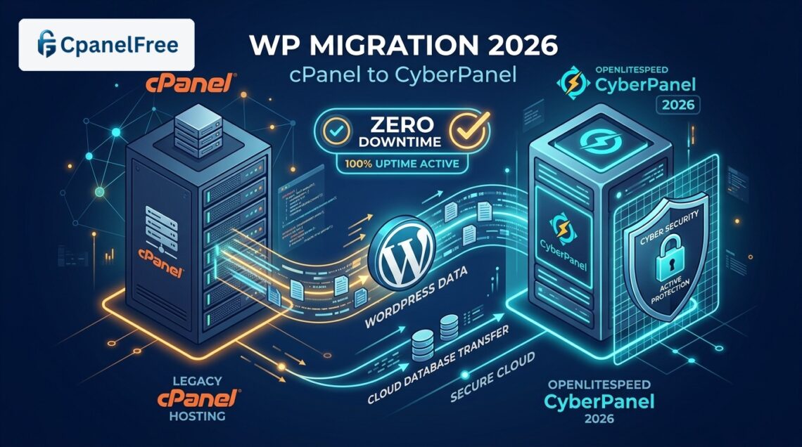 How to Migrate WordPress from cPanel to CyberPanel Zero Downtime - CpanelFree