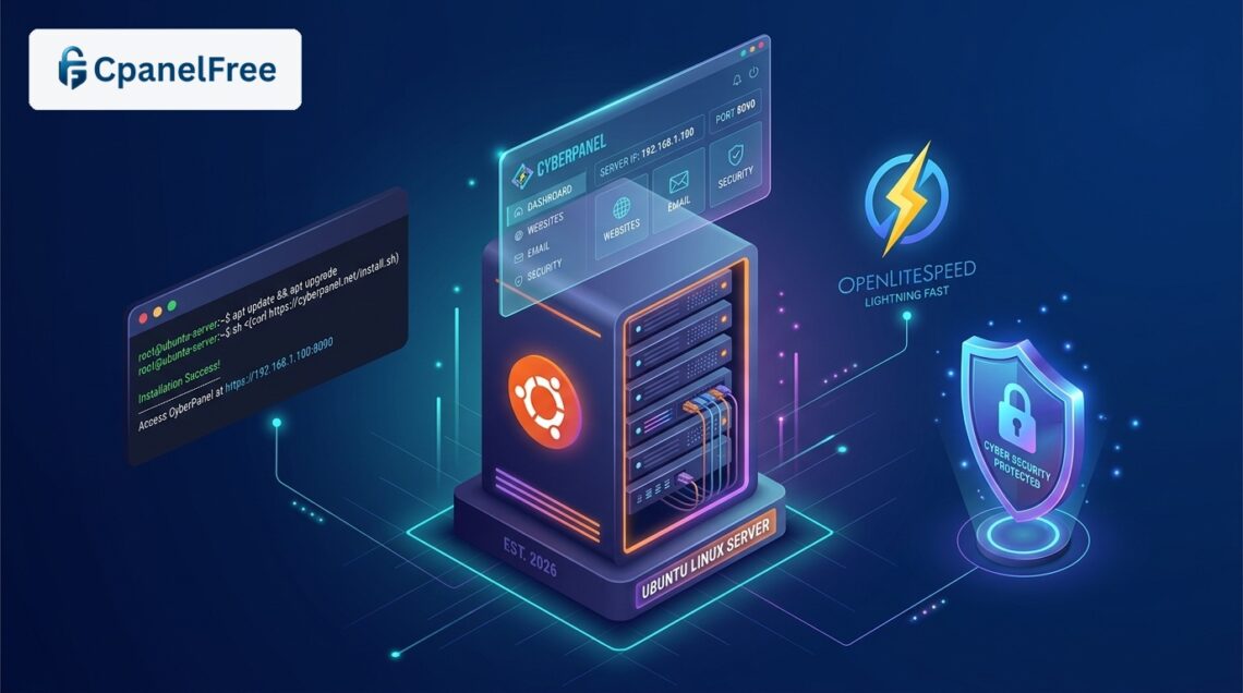 How to Install CyberPanel on Ubuntu 24.04 LTS Guide - CpanelFree