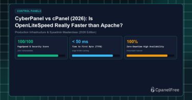 CyberPanel vs cPanel (2026): Is OpenLiteSpeed Really Faster than Apache? - CpanelFree Guide