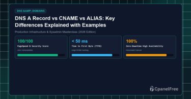DNS A Record vs CNAME vs ALIAS: Key Differences Explained with Examples - CpanelFree Guide