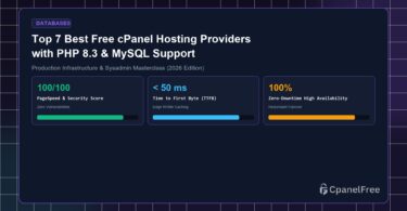 Top 7 Best Free cPanel Hosting Providers with PHP 8.3 & MySQL Support - CpanelFree Guide