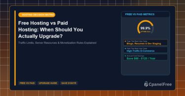 Free Hosting vs Paid Hosting: When Should You Actually Upgrade? - CpanelFree Guide