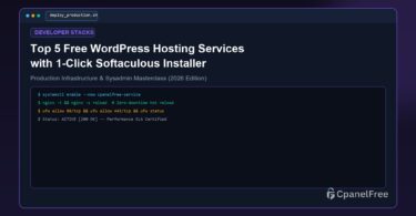 Top 5 Free WordPress Hosting Services with 1-Click Softaculous Installer - CpanelFree Guide