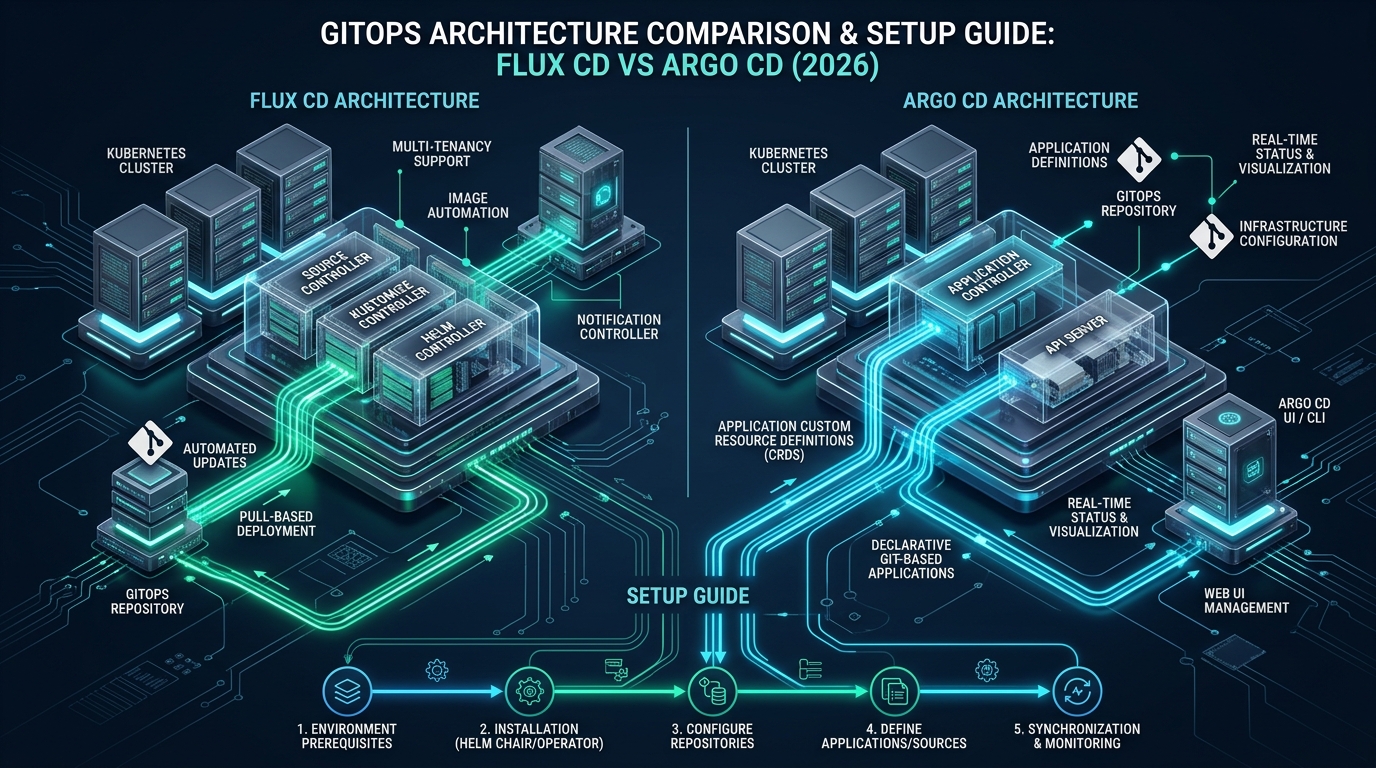 GitOps with Flux CD vs ArgoCD: Architecture Comparison and Setup Guide in 2026 - flux cd vs argocd 2026 comparison