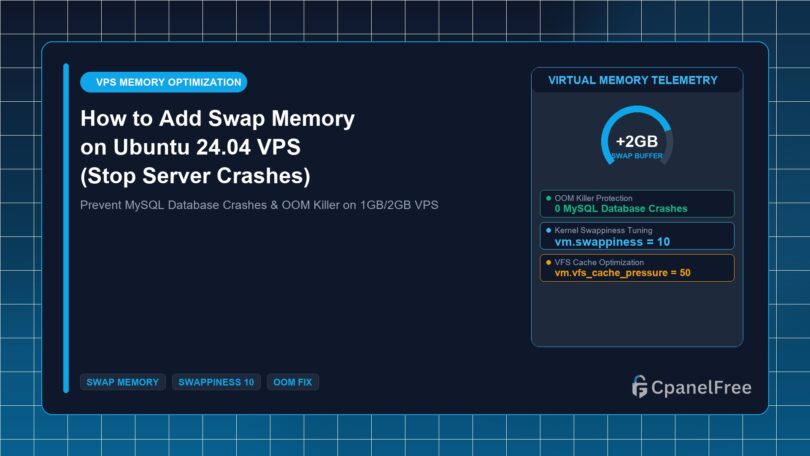 How to Add Swap Memory on Ubuntu 24.04 VPS (Stop Server Crashes) - CpanelFree Guide