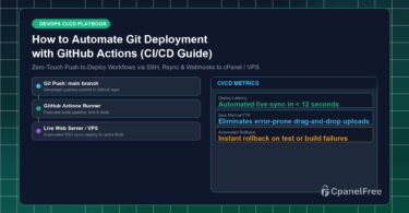 How to Automate Git Deployment with GitHub Actions (CI/CD Guide) - CpanelFree Guide
