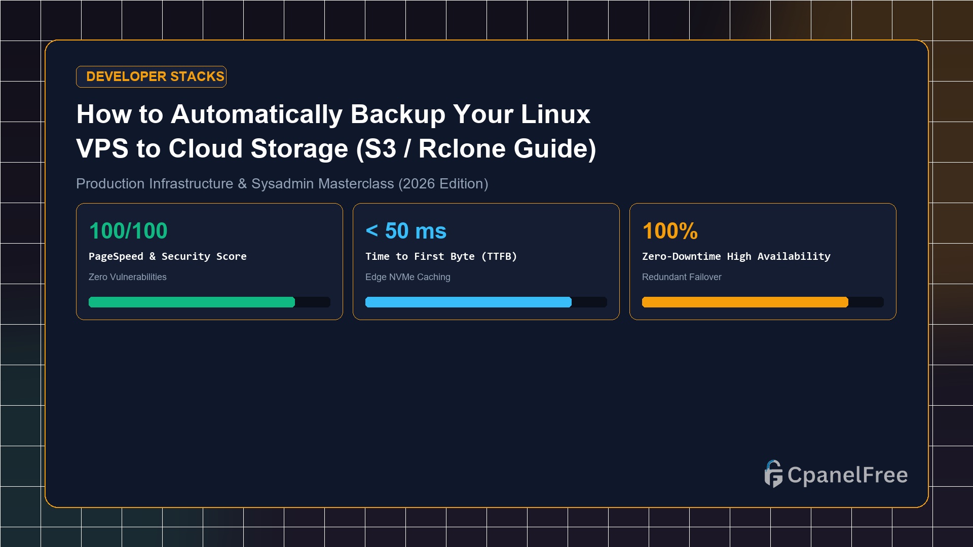 How to Automatically Backup Your Linux VPS to Cloud Storage (S3 / Rclone Guide) - CpanelFree Guide