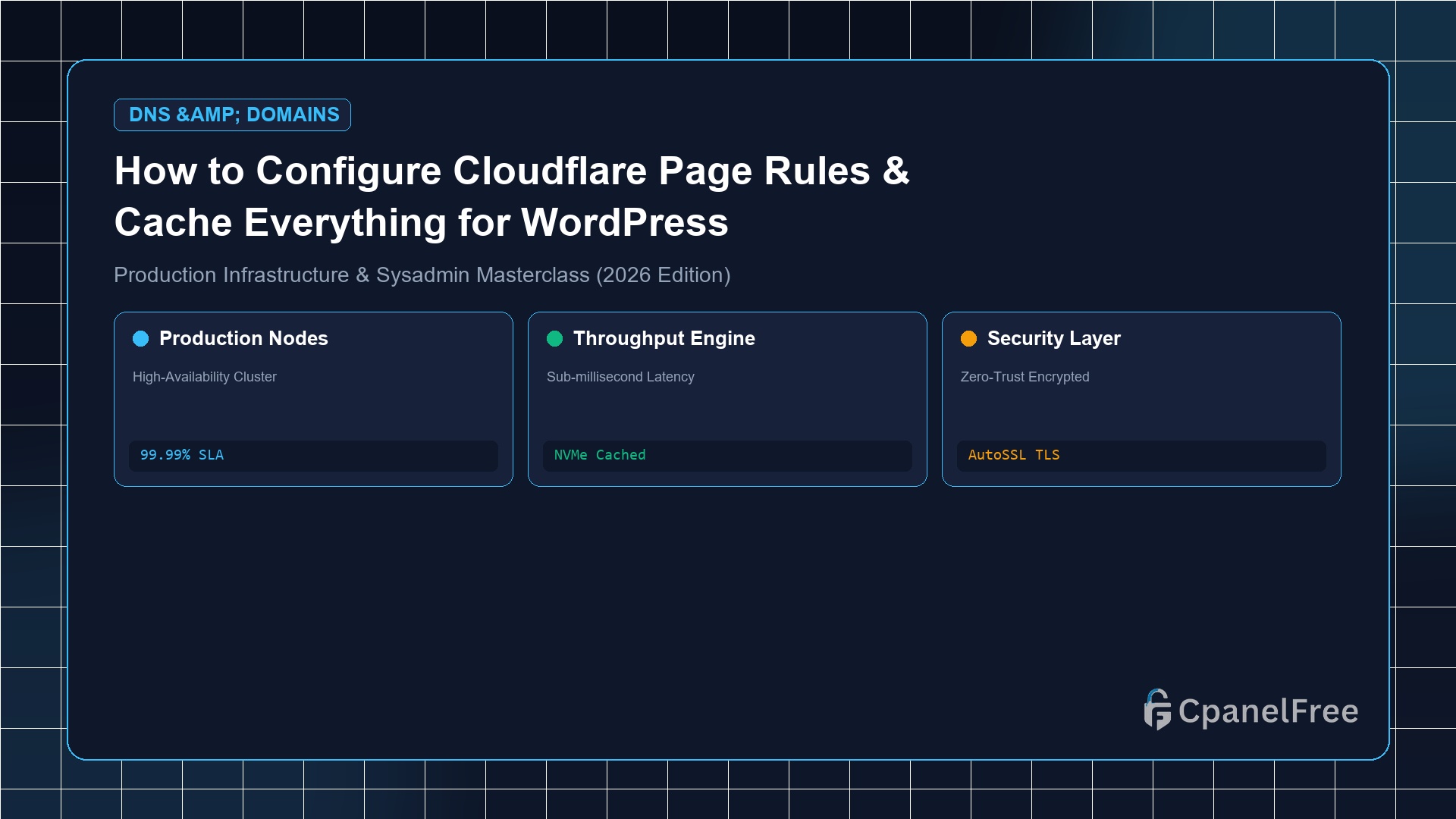 How to Configure Cloudflare Page Rules & Cache Everything for WordPress - CpanelFree Guide