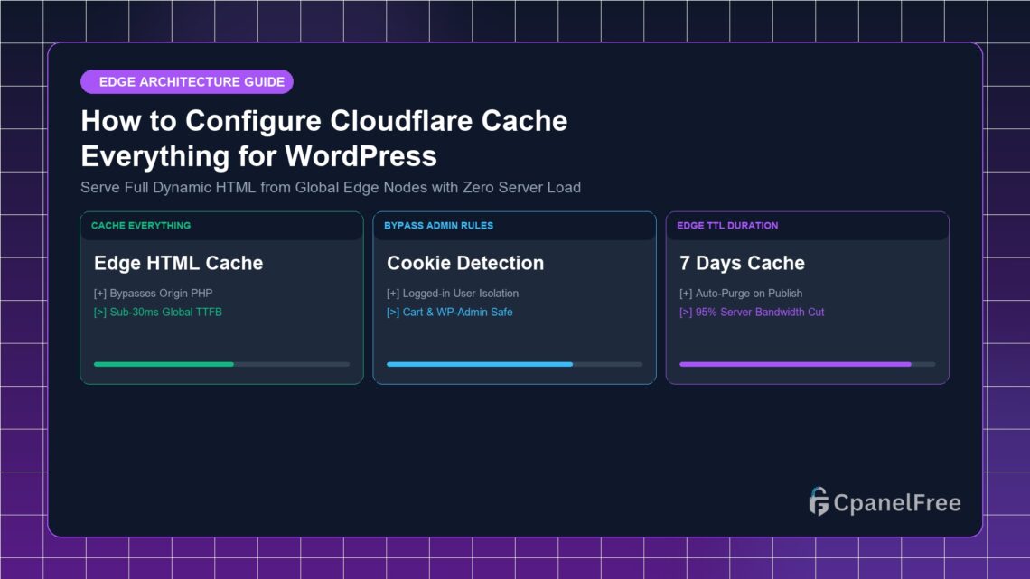 How to Configure Cloudflare Cache Everything for WordPress - CpanelFree Guide