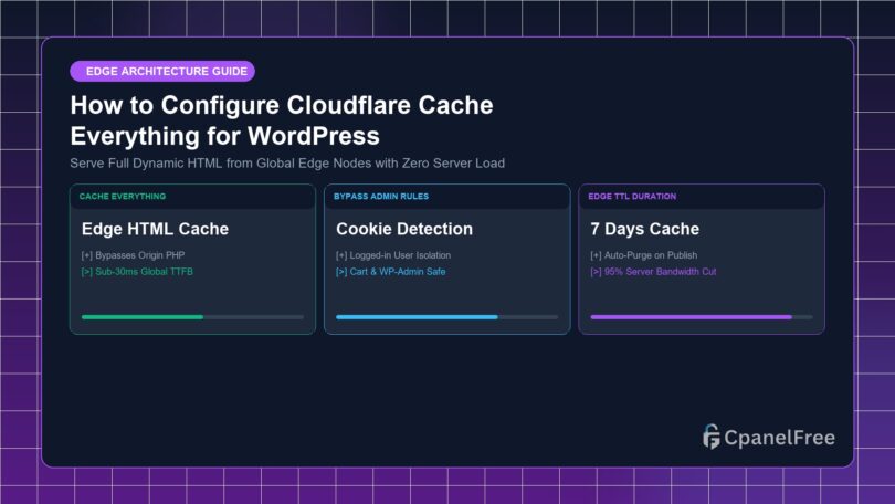 How to Configure Cloudflare Cache Everything for WordPress - CpanelFree Guide