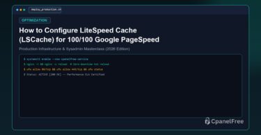 How to Configure LiteSpeed Cache (LSCache) for 100/100 Google PageSpeed Score - CpanelFree Guide