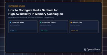 How to Configure Redis Sentinel for High-Availability In-Memory Caching on Linux - CpanelFree Guide