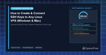 How to Create & Connect SSH Keys to Any Linux VPS (Windows & Mac) - CpanelFree Guide