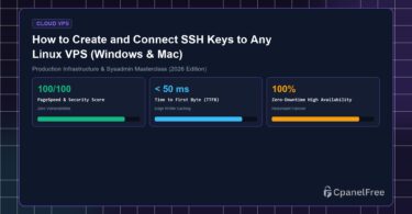 How to Create and Connect SSH Keys to Any Linux VPS (Windows & Mac) - CpanelFree Guide