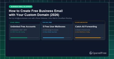 How to Create Free Business Email with Your Custom Domain (2026) - CpanelFree Guide