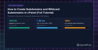 How to Create Subdomains and Wildcard Subdomains in cPanel (Full Tutorial) - CpanelFree Guide