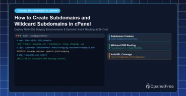 How to Create Subdomains and Wildcard Subdomains in cPanel - CpanelFree Guide