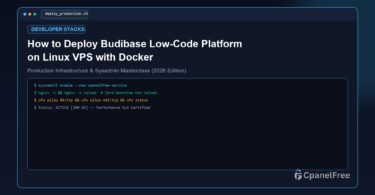 How to Deploy Budibase Low-Code Platform on Linux VPS with Docker - CpanelFree Guide