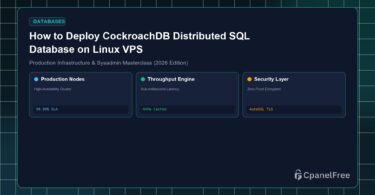 How to Deploy CockroachDB Distributed SQL Database on Linux VPS - CpanelFree Guide