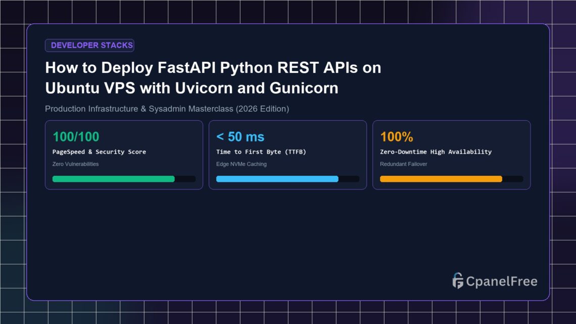 How to Deploy FastAPI Python REST APIs on Ubuntu VPS with Uvicorn and Gunicorn - CpanelFree Guide