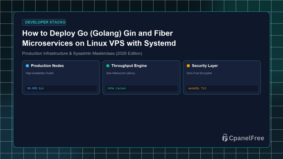How to Deploy Go (Golang) Gin and Fiber Microservices on Linux VPS with Systemd - CpanelFree Guide