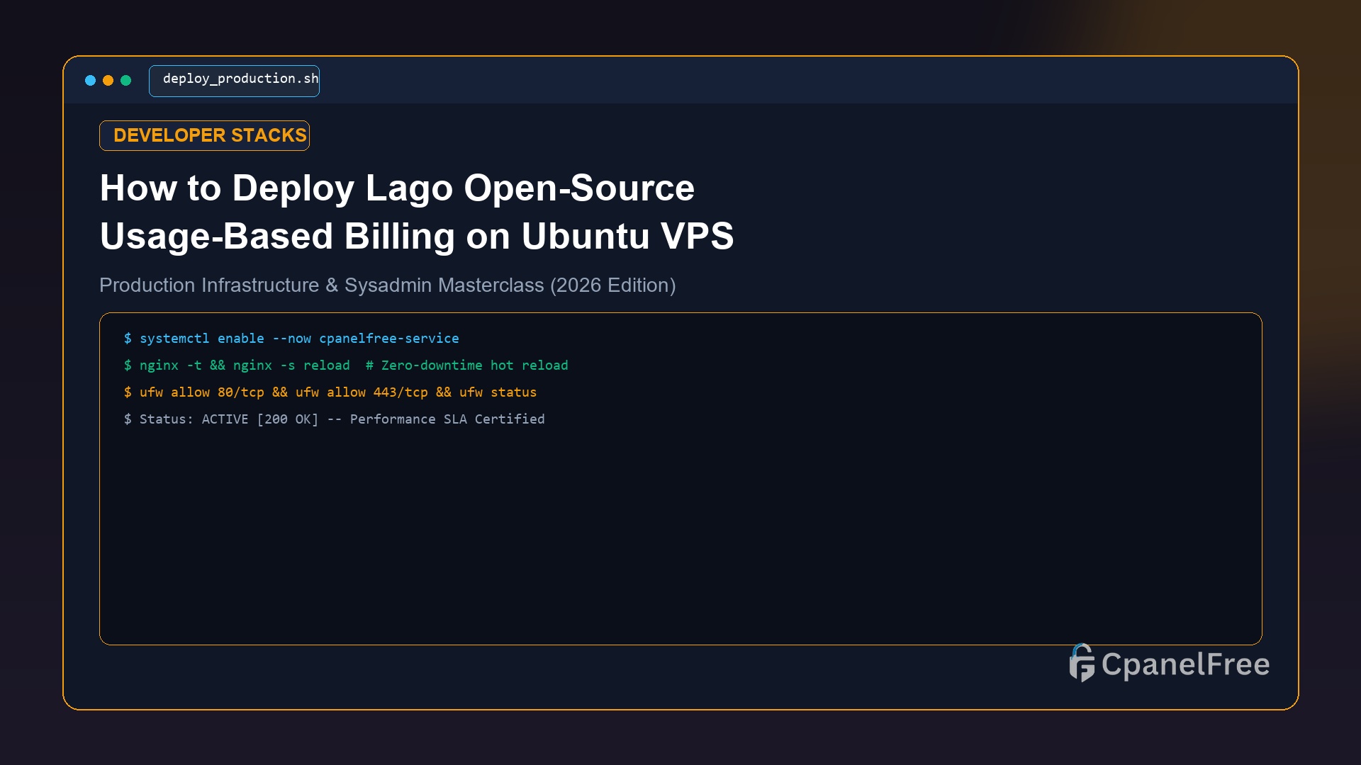 How to Deploy Lago Open-Source Usage-Based Billing on Ubuntu VPS - CpanelFree Guide