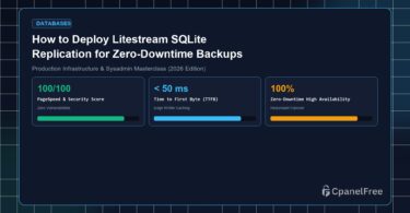 How to Deploy Litestream SQLite Replication for Zero-Downtime Backups - CpanelFree Guide