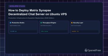 How to Deploy Matrix Synapse Decentralized Chat Server on Ubuntu VPS - CpanelFree Guide
