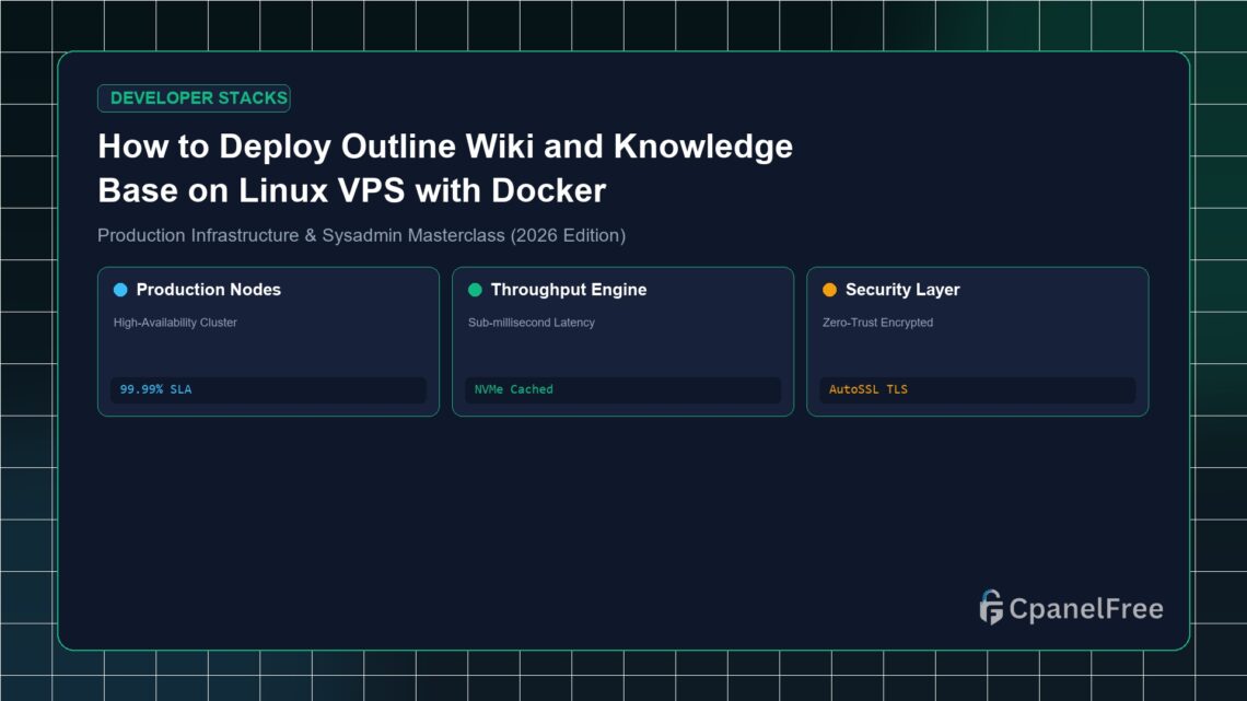 How to Deploy Outline Wiki and Knowledge Base on Linux VPS with Docker - CpanelFree Guide