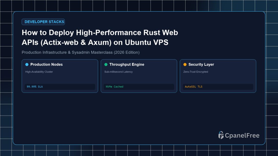 How to Deploy High-Performance Rust Web APIs (Actix-web & Axum) on Ubuntu VPS - CpanelFree Guide