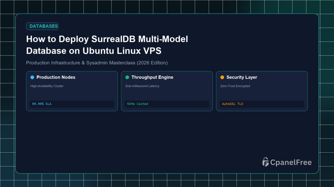 How to Deploy SurrealDB Multi-Model Database on Ubuntu Linux VPS - CpanelFree Guide