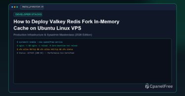 How to Deploy Valkey Redis Fork In-Memory Cache on Ubuntu Linux VPS - CpanelFree Guide