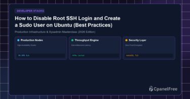 How to Disable Root SSH Login and Create a Sudo User on Ubuntu (Best Practices) - CpanelFree Guide