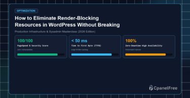 How to Eliminate Render-Blocking Resources in WordPress Without Breaking Styling - CpanelFree Guide