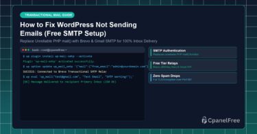 How to Fix WordPress Not Sending Emails (Free SMTP Setup) - CpanelFree Guide