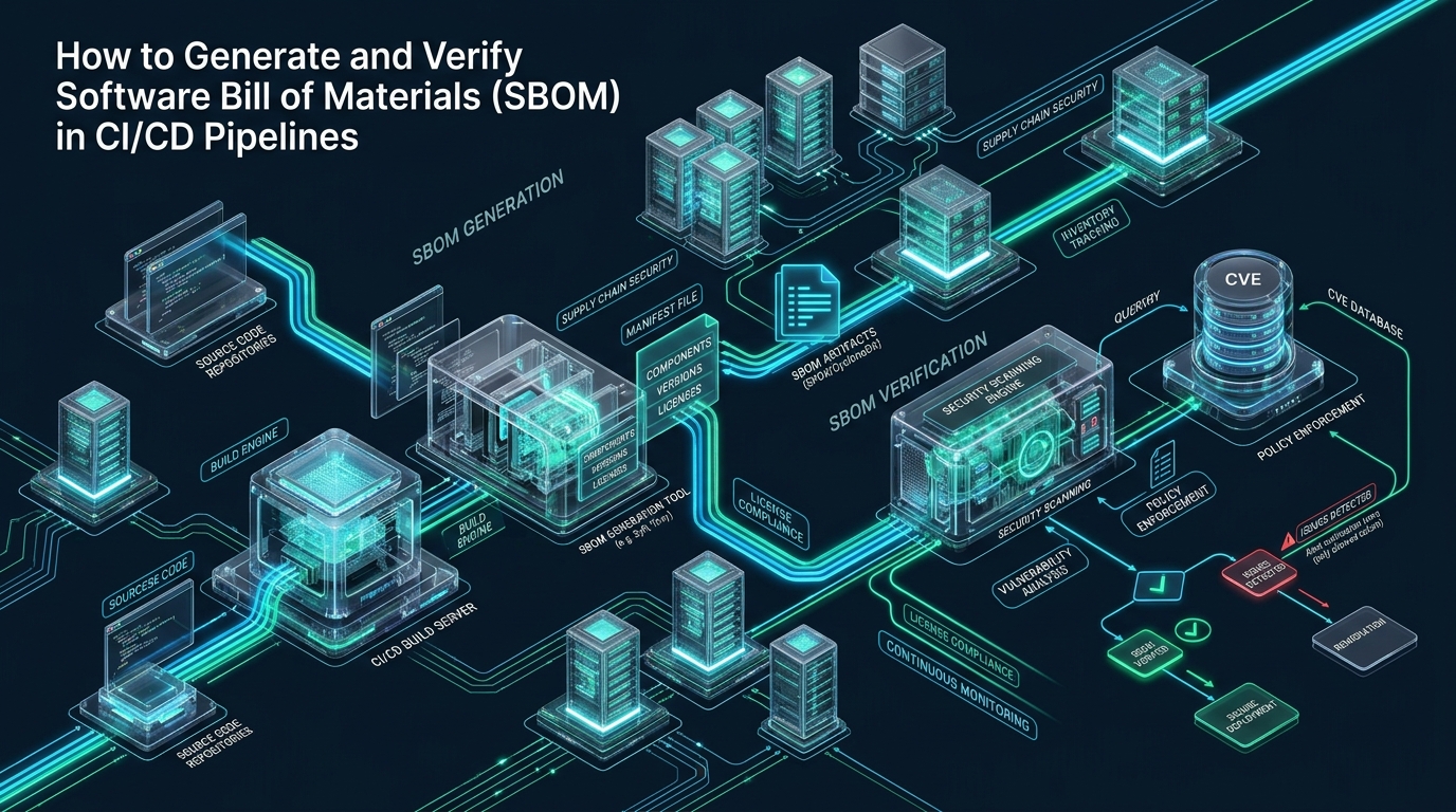 How to Generate and Verify Software Bill of Materials (SBOM) in CI/CD Pipelines - SBOM CI/CD pipeline generation verification