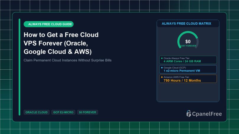 How to Get a Free Cloud VPS Forever (Oracle, Google Cloud & AWS) - CpanelFree Guide