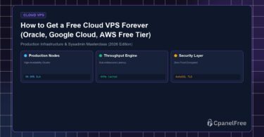 How to Get a Free Cloud VPS Forever (Oracle, Google Cloud, AWS Free Tier) - CpanelFree Guide