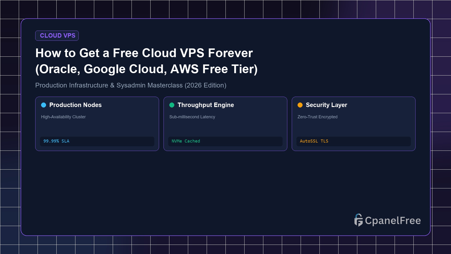 How to Get a Free Cloud VPS Forever (Oracle, Google Cloud, AWS Free Tier) - CpanelFree Guide