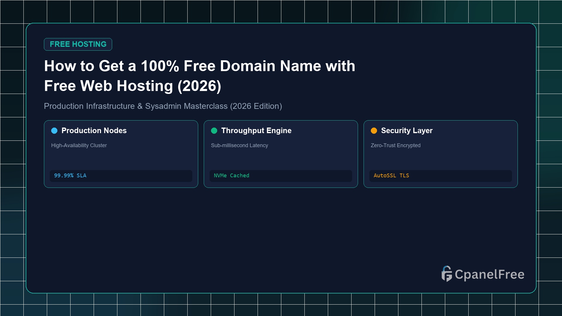 How to Get a 100% Free Domain Name with Free Web Hosting (2026) - CpanelFree Guide