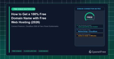 How to Get a 100% Free Domain Name with Free Web Hosting (2026) - CpanelFree Guide