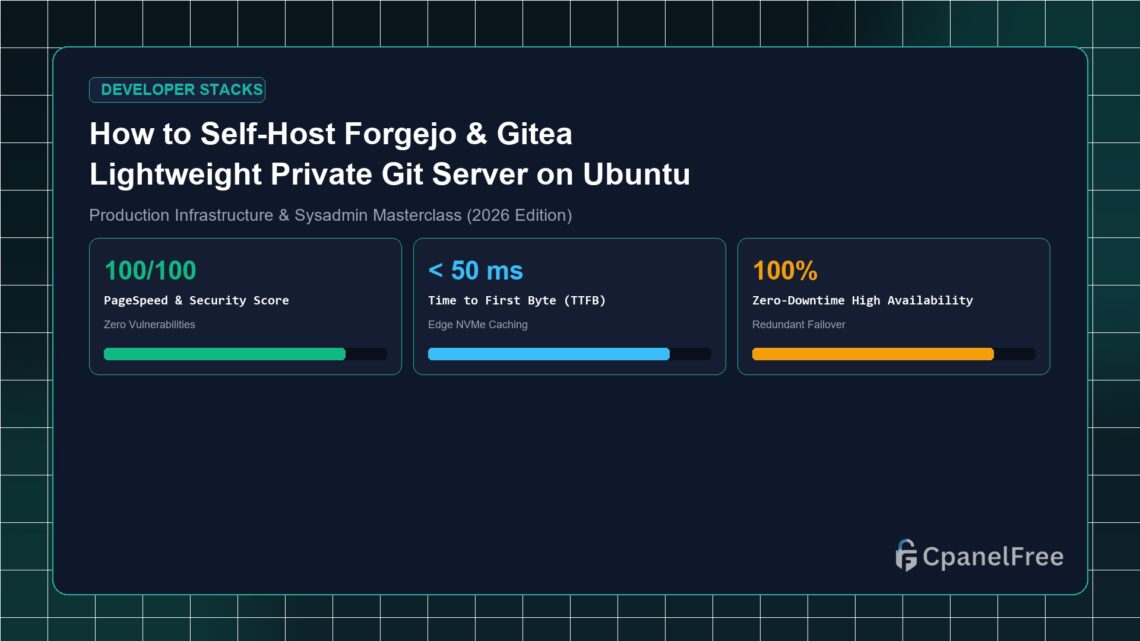 How to Self-Host Forgejo & Gitea Lightweight Private Git Server on Ubuntu VPS - CpanelFree Guide
