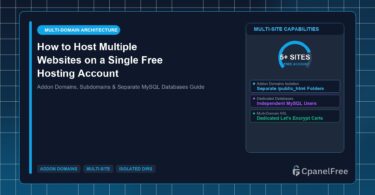 How to Host Multiple Websites on a Single Free Hosting Account - CpanelFree Guide