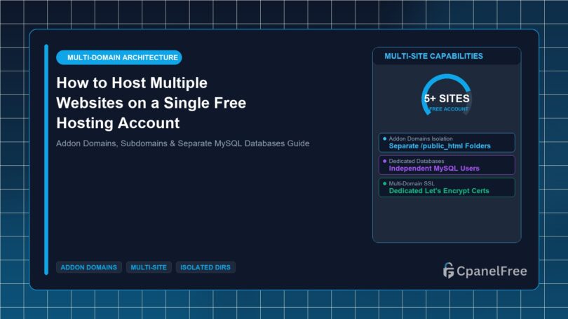 How to Host Multiple Websites on a Single Free Hosting Account - CpanelFree Guide